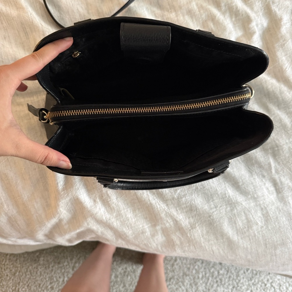 Black Leather Handbag - Picture 2 of 5